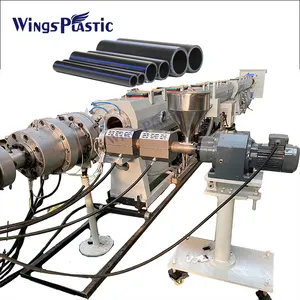 Plastik HDPE boru ekstrüzyon makinesi yapma hdpe plastik boru makinesi otomatik ppr pe boru makinesi