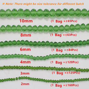 ลูกปัดคริสตัลแก้วทรงกลมแบนเหลี่ยมเพชรพลอยใส ขนาด 2/3/4/6/8 มม. 10 มม. สำหรับทำเครื่องประดับ DIY ขายส่ง - Product Image 3