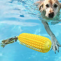 Fournitures pour animaux de compagnie en peluche portables durables Simulation de maïs chien résistant aux morsures dentition chiot tige corde avec ventilation sonore TPR matériel