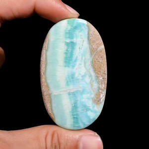 100% cabujón de amazonita azul-verde Natural, piedras preciosas sueltas semipreciosas de corte ovalado pulido para hacer joyas, collares curativos - Product Image 5