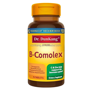 Oem/Odm <span class=keywords><strong>B</strong></span> <span class=keywords><strong>Vitamin</strong></span> <span class=keywords><strong>C</strong></span> kompleks dan seng suplemen makanan <span class=keywords><strong>Vitamin</strong></span> untuk orang dewasa dan anak-anak 75 tablet produsen - Product Image 1
