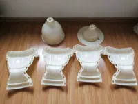 Moule à pot de fleurs en plastique ABS moulé par injection Reazone RZR, renforcé par des barres d'armature, pour jardin extérieur, préfabriqué en béton, robuste