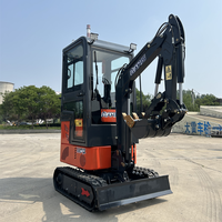 Harga terbaik ekskavator perayap Mini ekskavator kecil 0.8 Ton 1 Ton 1.2 Ton dengan 3 ember gratis
