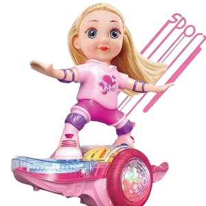 <span class=keywords><strong>Muñeca</strong></span> Robot <span class=keywords><strong>Patinadora</strong></span> EPT 5Ch Rc con Música y Luces, Control Remoto, Patines, Equilibrio, Gira y Rueda - Product Image 1