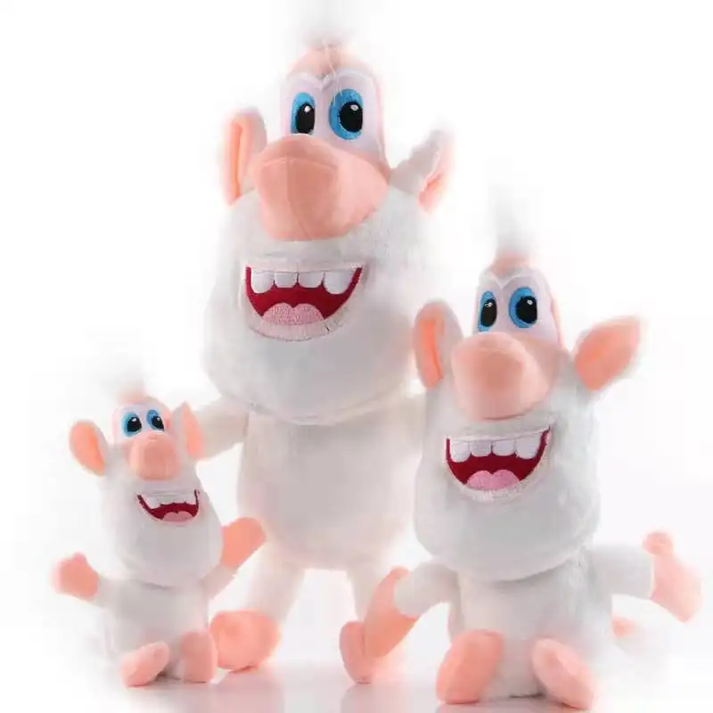 Children's Toys Russia Cartoon Little White Pig Plush White Monkey Soft Cotton Action Figures Toys Cooper Booba Buba Plush Toys