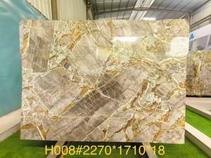 Table à manger moderne de luxe <span class=keywords><strong>Bugatti</strong></span> en marbre doré, dalle de pierre naturelle polie exotique pour la décoration murale et l'application au sol de la salle de bain - Product Image 5