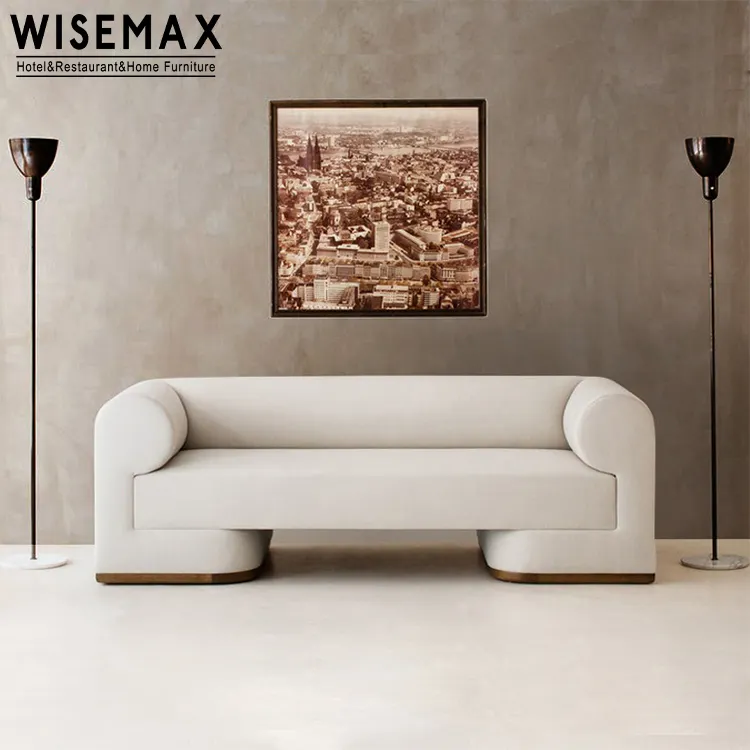 WISEMAX FURNITURE Unique design hot selling living room furniture solid wood sofa for living room