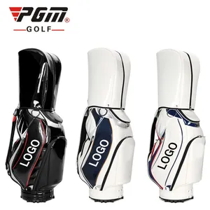 PGM QB086 Golf Caddie Bag Custom Logo Tour Staff Leather Waterproof Golf Club Trolley Bag