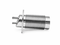 Boîtier d'échangeur de chaleur en acier inoxydable usiné CNC, ailettes de refroidissement multicouches, composant de refroidissement de précision pour équipement laser