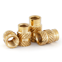 Inserts filetés en laiton à fusion à chaud Inserts thermiques Écrou M1.2 M2 M2.5 M3 M4 M5 M6 M8 M10 M12 3/8