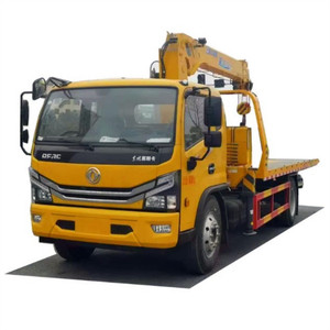 Dongfeng รถบรรทุกพ่วงรถบรรทุกพ่วง4*2 lhd/rhd พร้อมเครน3ตัน5ตัน - Product Image 1