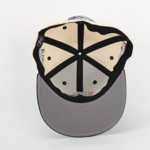 قبعة سناباك بحافة مسطحة من 6 ألواح للجنسين عالية الجودة قطن هيب هوب قبعة رياضية مجهزة بشعار تطريز مخصص - Product Image 6