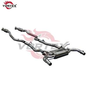 Escape Catback Valvetronic de Acero Inoxidable T304 de Alto Rendimiento VORTEX, Acabado Azul Quemado de 1.5 mm de Grosor para Aston Martin DB9 - Product Image 3