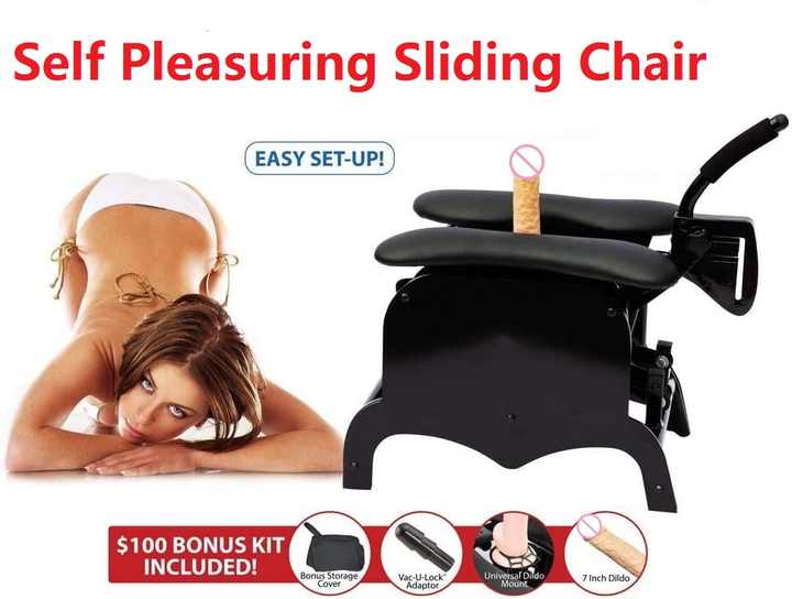 Pro Heavy Duty Self Pleasuring Sliding Chair with Accessories
