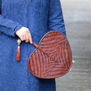 Bamboo Woven Fan Handmade Antique Chinese Style Fan Art Collectible Bamboo Craft - Product Image 3