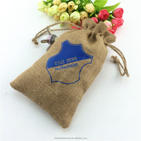 Pochettes à cordon en toile de jute naturelle pour nourriture Sacs en toile de jute vintage personnalisés Sacs en grains de café