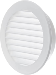 Rejilla de Ventilación de Plástico Blanca de 6 Pulgadas con Protección Contra Insectos - Product Image 2