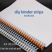 Anneaux de reliure en spirale en PVC, peigne en plastique pour la reliure de cahiers, fournitures scolaires et de bureau