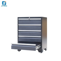Armoire à outils industrielle moderne en acier avec tiroirs et roulettes, personnalisable OEM, garantie 3 ans pour le rangement de garage