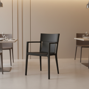 Fauteuil de salle à manger moderne et stable en cuir rembourré, design élégant, pour la maison et l'hôtellerie - Product Image 2