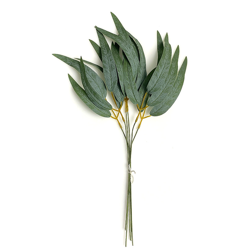 Feuilles d'eucalyptus vert gris - 10 par bouquet