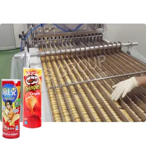 Compound Potato Chips Line Fully Automatic Machine For Making Chips Pringles Type Potato Chips Equipment