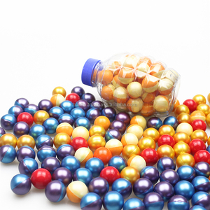 High Quality 0.68 Caliber Biodegradable Paintballs Customized Color & Logo Round/Peg/Oil <b>Fill</b> Bright Shell Outdoor Use - Product Image 3