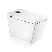 Hôtel de luxe chauffage électrique une pièce intelligent WC cuvette de toilette chasse automatique carré toilette intelligente