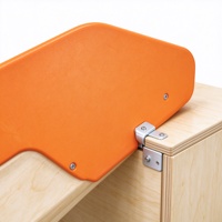 Ensemble d'escalade en bois pour enfants, 15 pièces, avec boîte de rangement, toboggan et échelle, pour aire de jeux de maternelle
