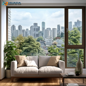 نوافذ مقاومة للأعاصير في فلوريدا، موفرة للطاقة، زجاج مزدوج، عازلة للحرارة، نوافذ ألمنيوم قابلة للطي والدوران - Product Image 4