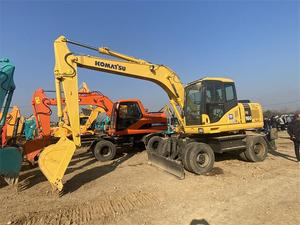 Excavadora de ruedas wd160 pw160 komatsu, excavadora Original usada, precio bajo - Product Image 6