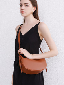 2025 New Design Genuine Leather Cowhide Women's Dumpling <b>Bag</b> Shoulder <b>Bag</b> Versatile <b>Messenger</b> <b>Crossbody</b> <b>Bag</b> - Product Image 5
