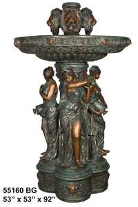 Scultura Monumentale a <span class=keywords><strong>Fontana</strong></span> Personalizzabile in Bronzo Lucido, Fusione a Cera Persa, Stile Moderno Europeo, Decorazione da Giardino per l'<span class=keywords><strong>Arte</strong></span> - Product Image 2