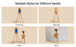 Nouvelle conception de photomaton de mariage rétro <span class=keywords><strong>en</strong></span> bois double face, compatible avec l'iPad et l'appareil <span class=keywords><strong>photo</strong></span>, impression <span class=keywords><strong>en</strong></span> libre-service, prix de gros portable - Product Image 4