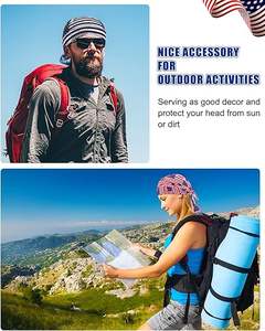 Sweat Wicking Doo <span class=keywords><strong>Rag</strong></span> Cooling Dew <span class=keywords><strong>Rag</strong></span> Casque Liner Head Wrap Bandana Skull Caps pour hommes et femmes - Product Image 6