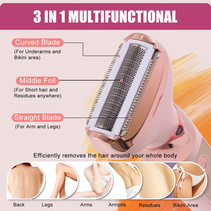 Épilateur professionnel 4 en 1 pour le corps et le visage RF-3019A - Étanche, rechargeable par USB, pour femmes - Product Image 5