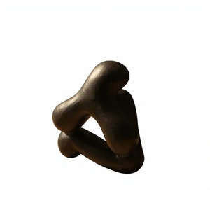 21 cm X 14 cm X 23 cm Bronze Sculpture Irregular Modern Art <b>Decor</b> Handmade Tabletop Living Room - Product Image 1
