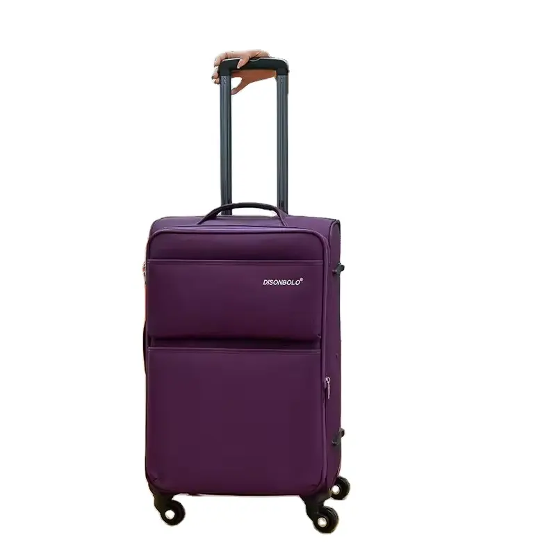 Accept Customized Hand Carry Travel Bag Luggage With TSA Lock Soft Fabric Trolley Luggage 16"18"20 Inch Oxford Trolley Bag