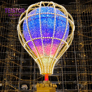 Décoration de Noël géante pour centre commercial : motif montgolfière 3D lumineuse à LED - Product Image 6