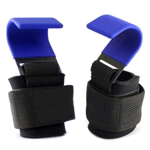 Ganchos de levantamiento de pesas de protección para gimnasio Fitness con muñequeras de neopreno ajustables acolchadas gruesas - Product Image 4