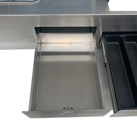 Kit de cuisine Mobile pour camping-car, Mini meuble de cuisine coulissant à l'intérieur et à l'extérieur, camping-car