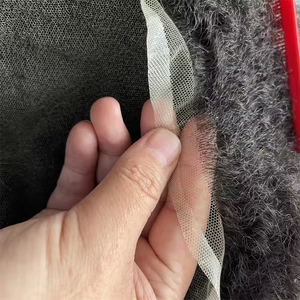 En stock, toupet <span class=keywords><strong>afro</strong></span> bouclé crépu en <span class=keywords><strong>cheveux</strong></span> indiens Remy ondulés de 6 mm, <span class=keywords><strong>cheveux</strong></span> courts pour hommes, dentelle complète, sans perte de <span class=keywords><strong>cheveux</strong></span> - Product Image 2