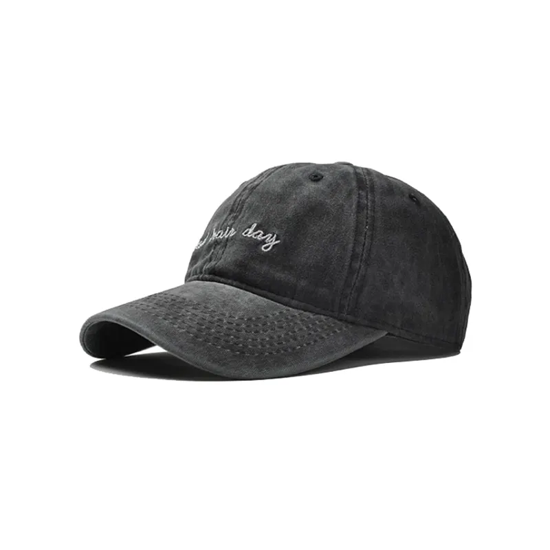 wholesale bulk stone washed baseball caps fashion embroidery jean cap