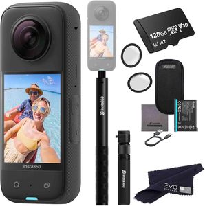 อุปกรณ์เสริมกล้องแอคชั่น Insta360 X3 Pocket 360 บันทึกวิดีโอ 4K HD รองรับ MicroSD เซ็นเซอร์ CMOS แบบออปติคอล 10x-20x  หน้าจอ LCD หมุนได้ 3.6 นิ้ว - Product Image 1
