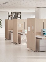 Panneaux acoustiques autoportants en fibre de polyester, cloison insonorisée mobile, mur de séparation, plafond, matériau décoratif ignifuge