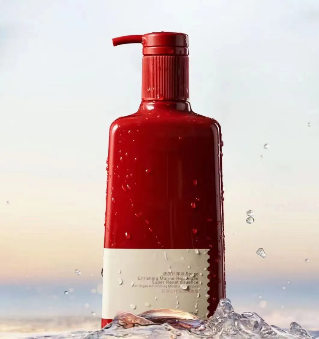 Großhandel 700ml 23 oz Haustier Kunststoff quadratische flache Flasche Shampoo und Conditioner Körper wasch pumpe Flasche