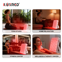 ILUXRED Nouveauté X300-1 Panneau de luminothérapie rouge 300W Luz Roja 60 LED Panneau de lumière rouge Panneau infrarouge Portable pour usage domestique