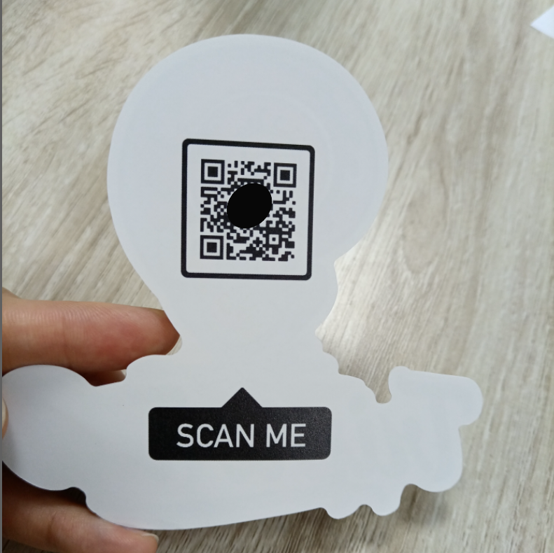 Imprimer le code QR sur le support