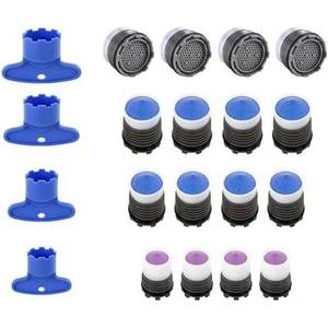 Aeratori Rubinetto Risparmio Idrico 1.8gpm Diseño Minimalista para Grifo de Lavabo y Cocina con 4 Llaves Hecho en Italia S.C. E COMMERCE - Product Image 1