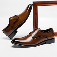 Chaussures d'affaires de haute qualité en cuir véritable pour hommes, cousues à la main, prix d'usine, vente en gros
